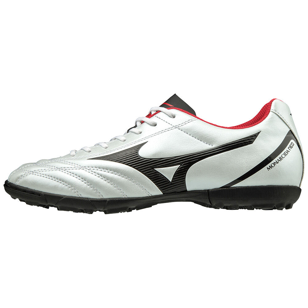 Scarpe Calcio Mizuno Monarcida Neo Select AS Uomo - Bianche/Nere/Rosse - 91308-JKAD